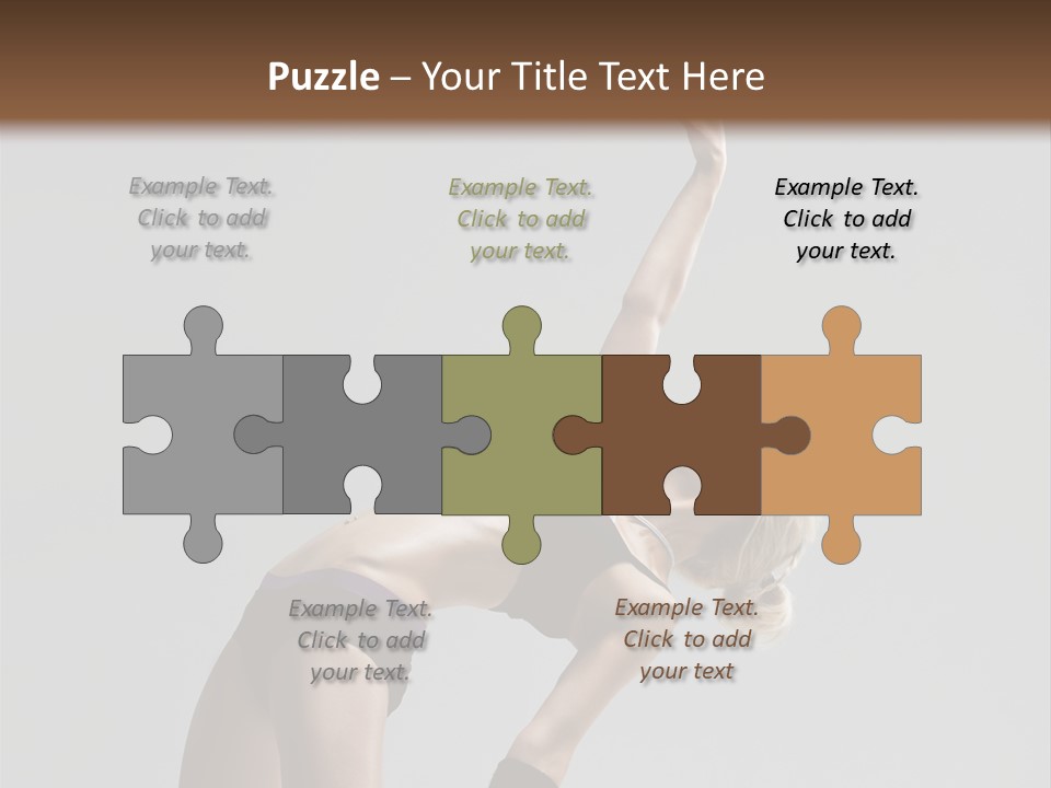 Sensuality Cheerful Jump PowerPoint Template