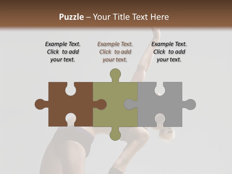 Sensuality Cheerful Jump PowerPoint Template