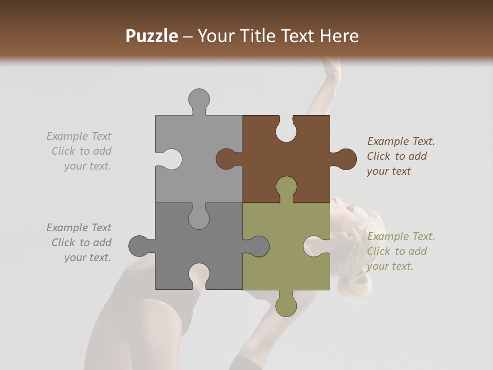 Sensuality Cheerful Jump PowerPoint Template