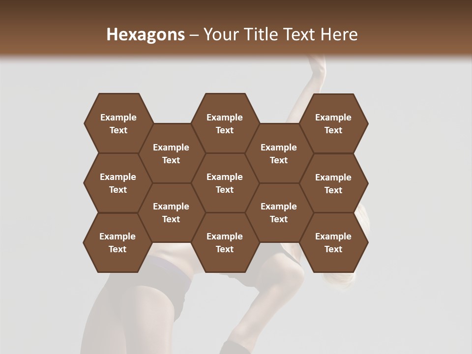 Sensuality Cheerful Jump PowerPoint Template