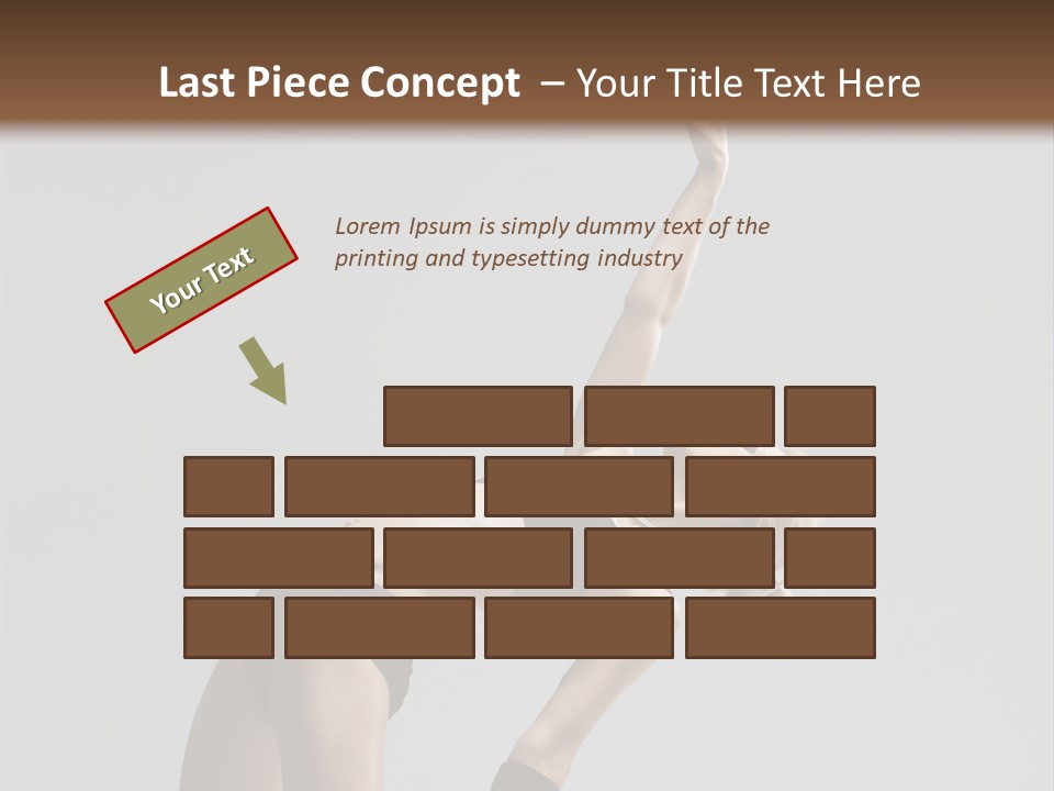 Sensuality Cheerful Jump PowerPoint Template