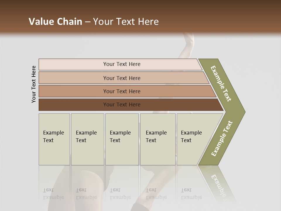 Sensuality Cheerful Jump PowerPoint Template