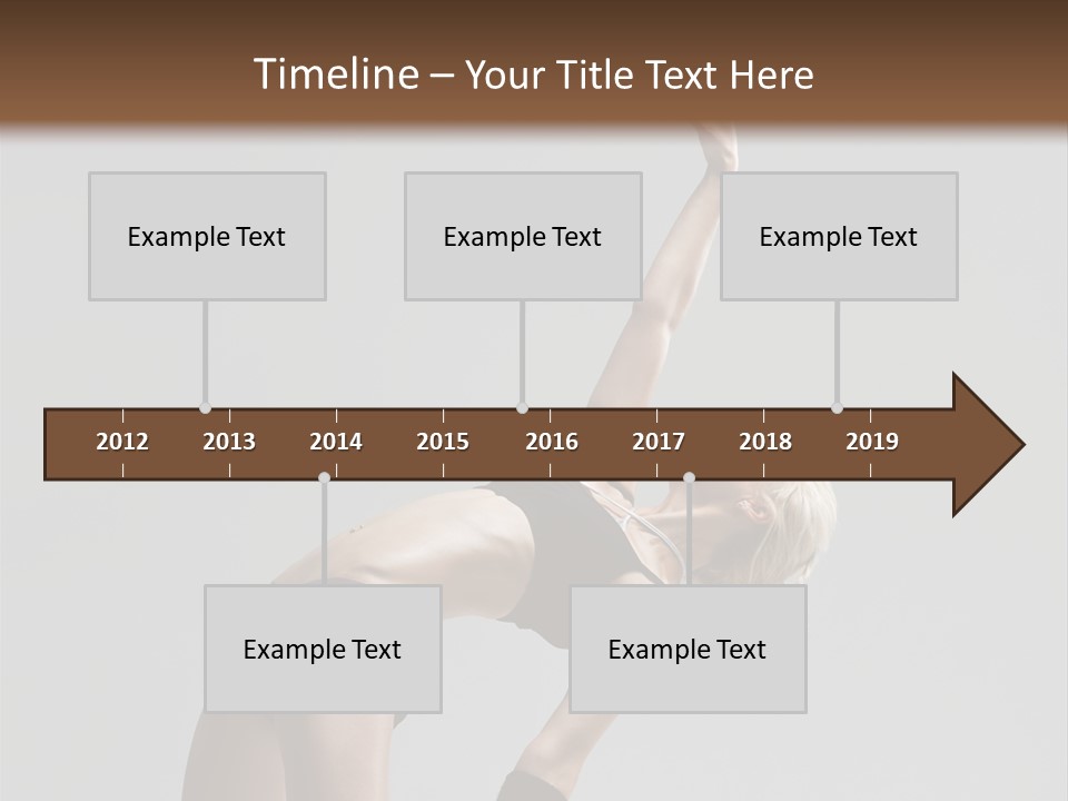 Sensuality Cheerful Jump PowerPoint Template