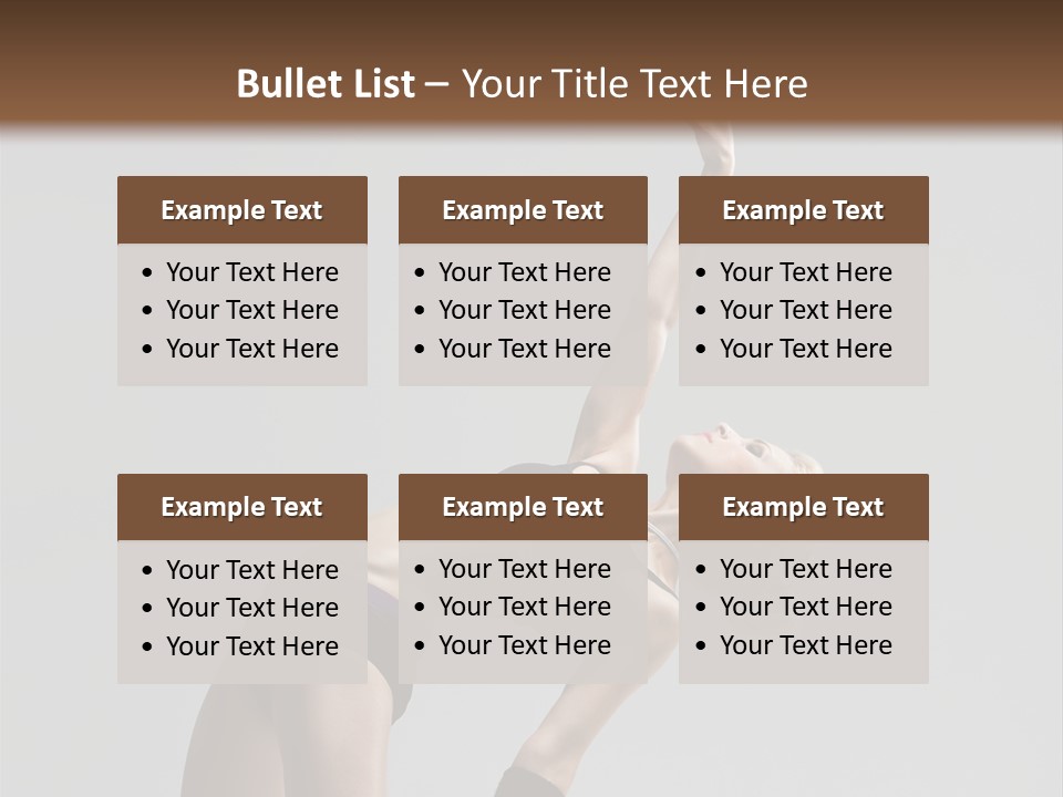 Sensuality Cheerful Jump PowerPoint Template