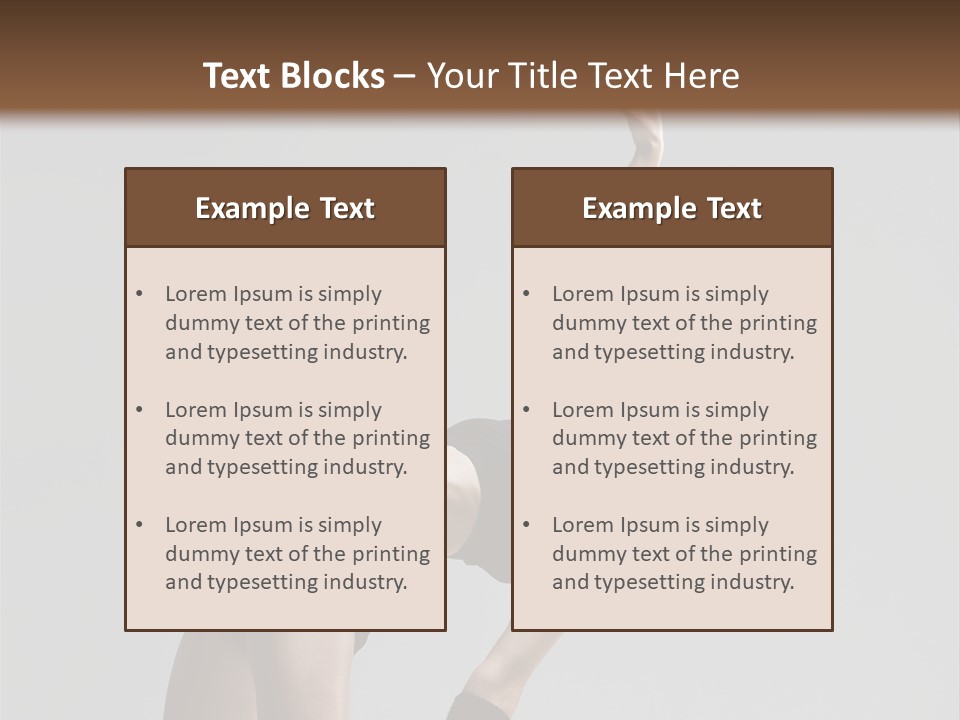 Sensuality Cheerful Jump PowerPoint Template