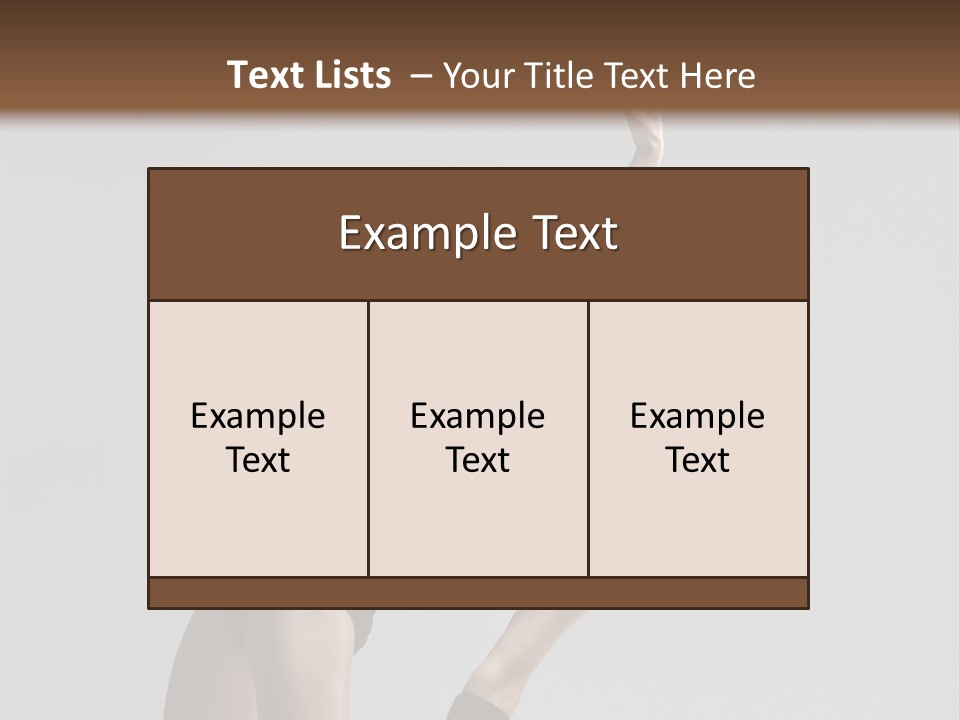 Sensuality Cheerful Jump PowerPoint Template