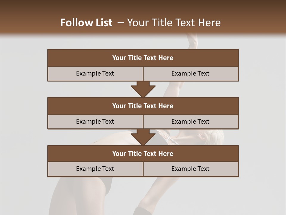 Sensuality Cheerful Jump PowerPoint Template