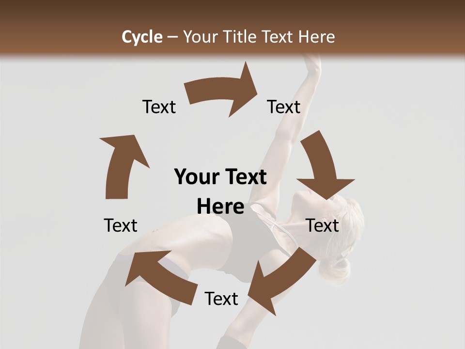 Sensuality Cheerful Jump PowerPoint Template