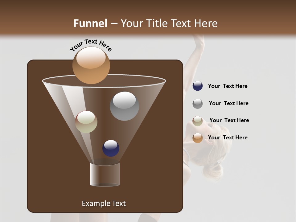 Sensuality Cheerful Jump PowerPoint Template