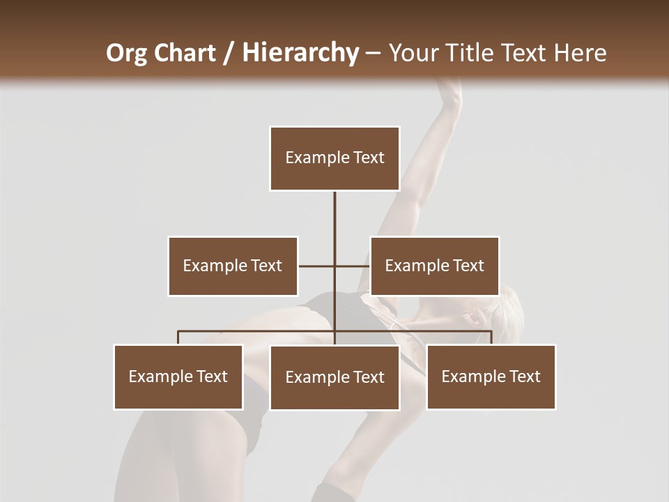 Sensuality Cheerful Jump PowerPoint Template