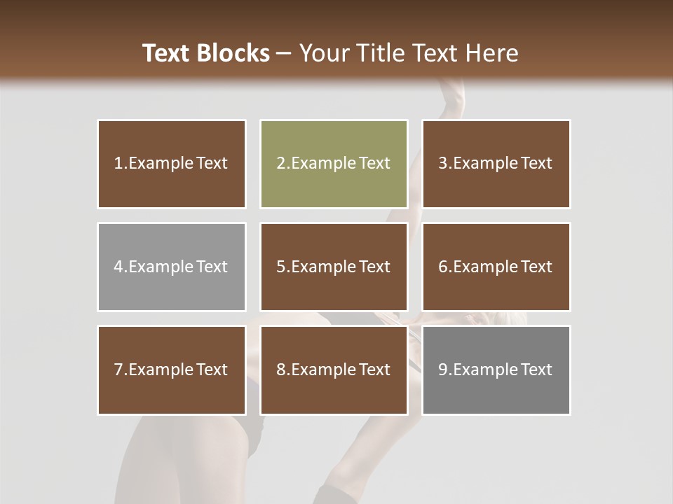 Sensuality Cheerful Jump PowerPoint Template