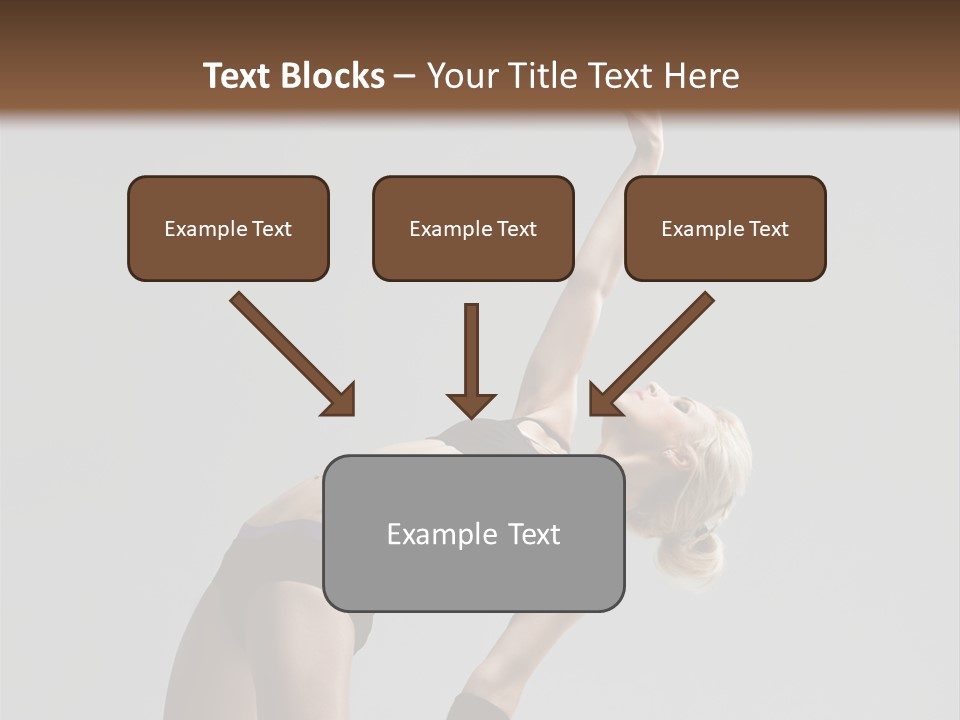 Sensuality Cheerful Jump PowerPoint Template