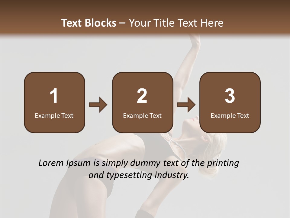 Sensuality Cheerful Jump PowerPoint Template