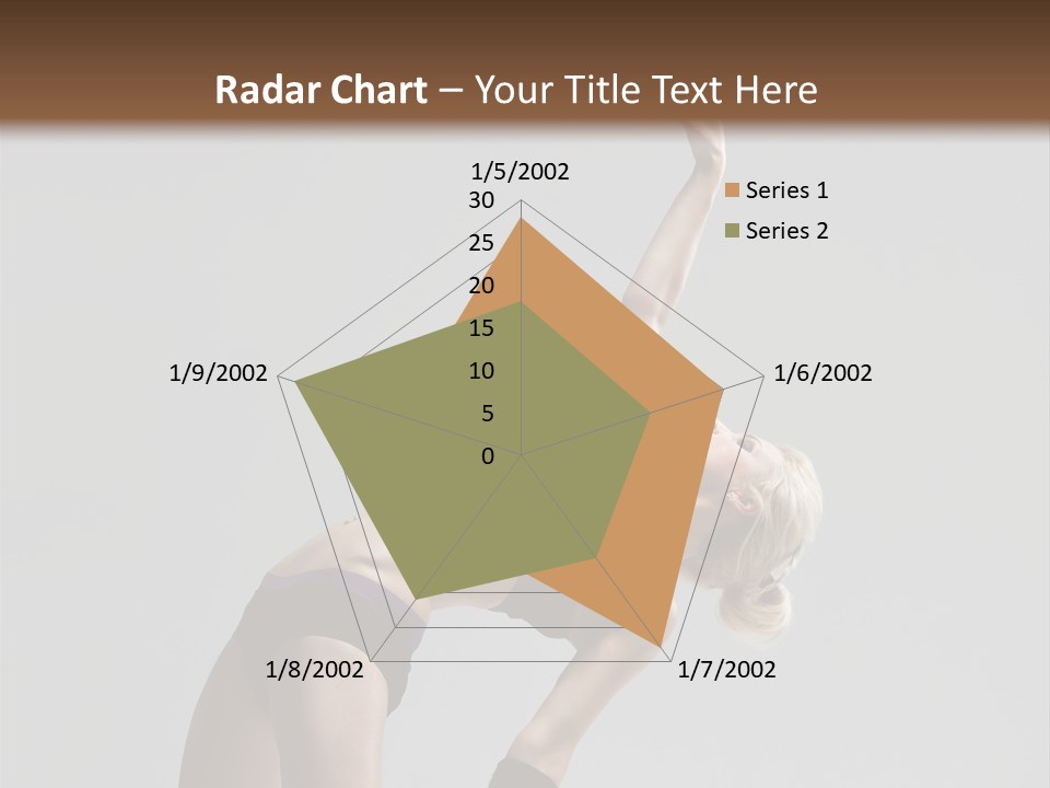 Sensuality Cheerful Jump PowerPoint Template