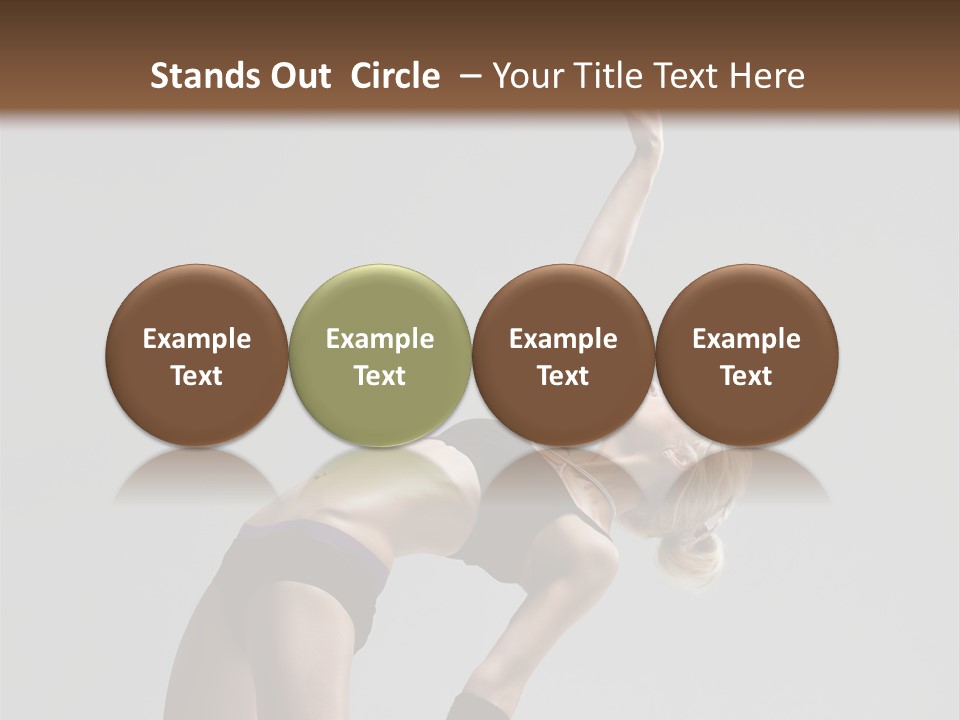 Sensuality Cheerful Jump PowerPoint Template