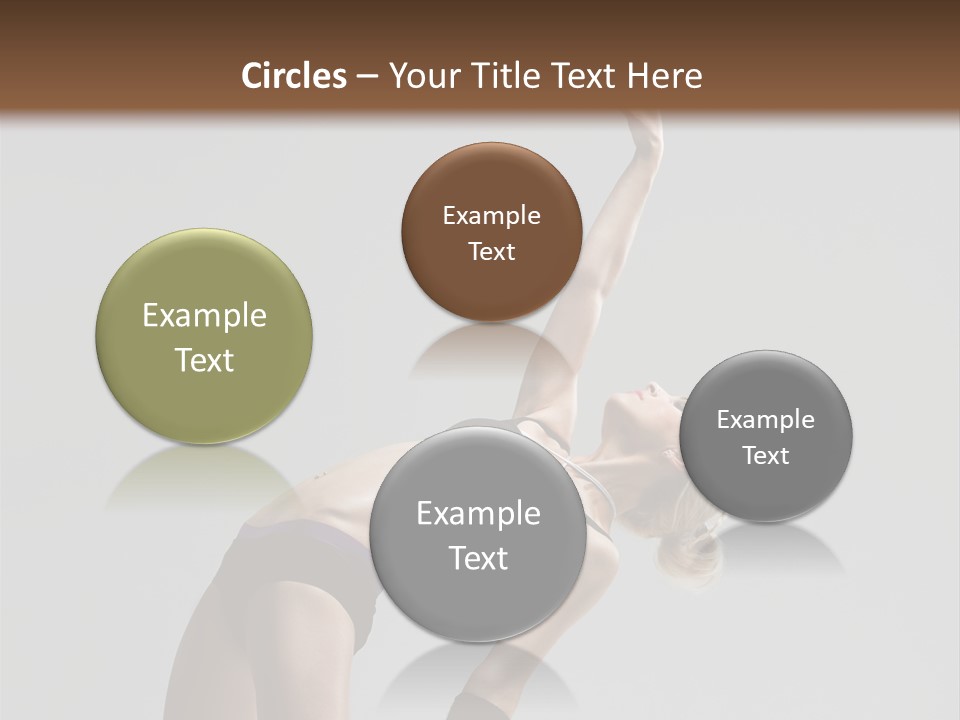 Sensuality Cheerful Jump PowerPoint Template