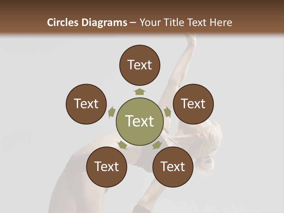 Sensuality Cheerful Jump PowerPoint Template