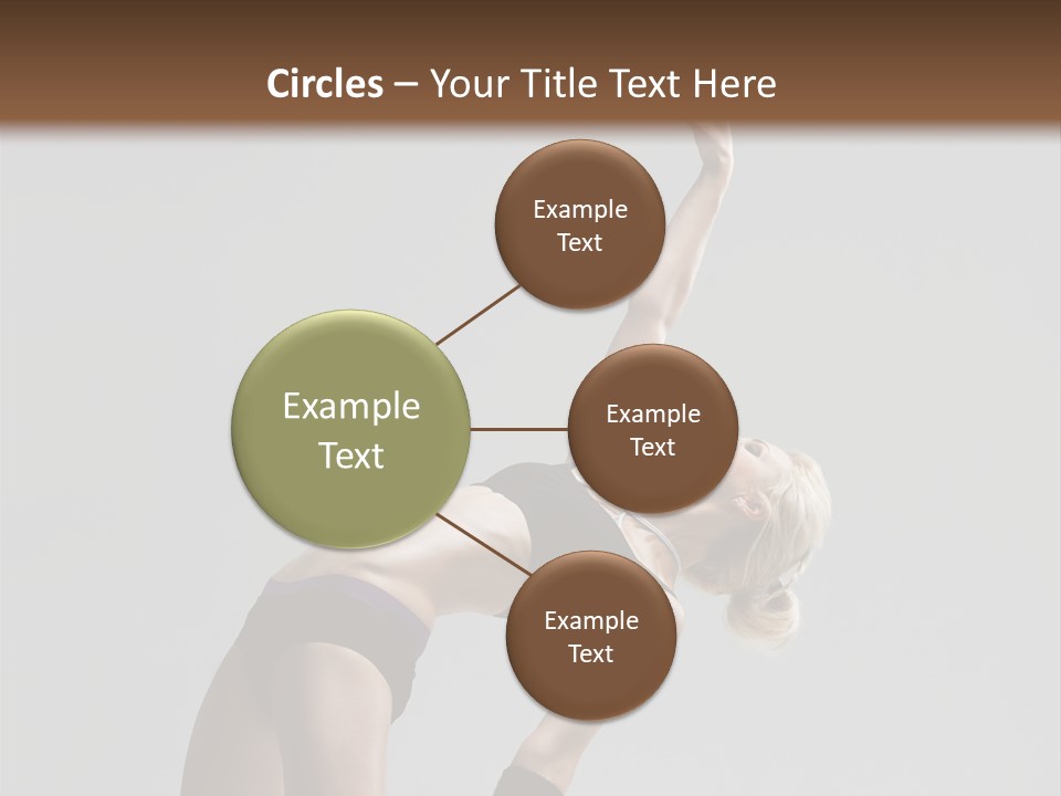 Sensuality Cheerful Jump PowerPoint Template