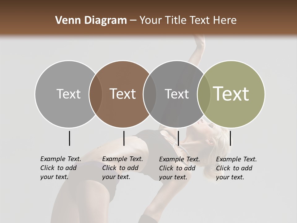 Sensuality Cheerful Jump PowerPoint Template