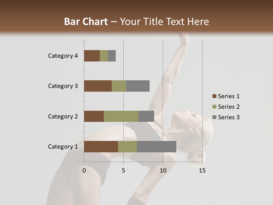 Sensuality Cheerful Jump PowerPoint Template