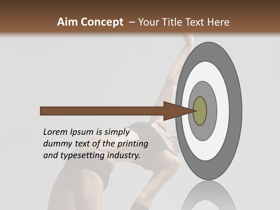 Sensuality Cheerful Jump PowerPoint Template