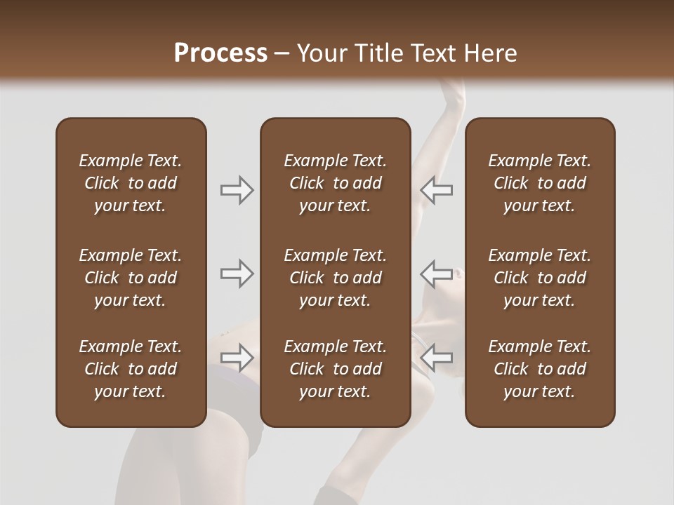 Sensuality Cheerful Jump PowerPoint Template