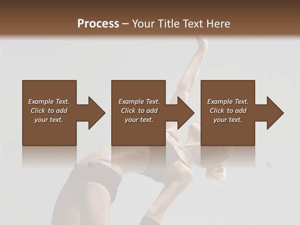 Sensuality Cheerful Jump PowerPoint Template