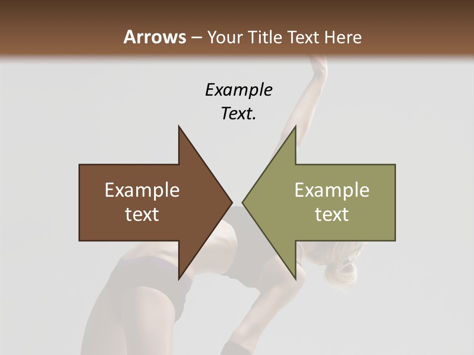 Sensuality Cheerful Jump PowerPoint Template