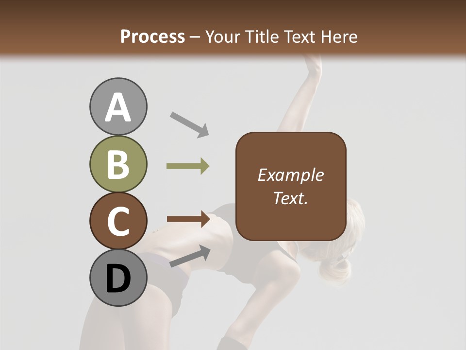 Sensuality Cheerful Jump PowerPoint Template