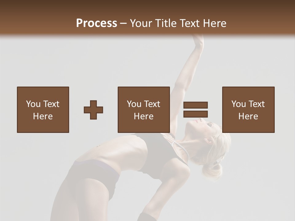 Sensuality Cheerful Jump PowerPoint Template