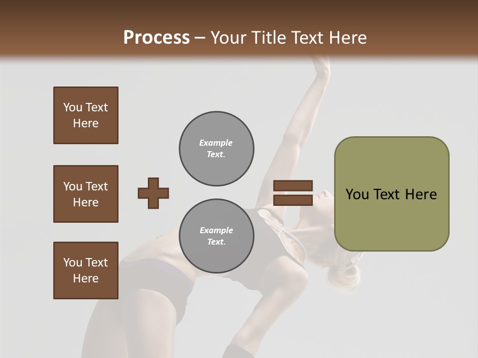 Sensuality Cheerful Jump PowerPoint Template