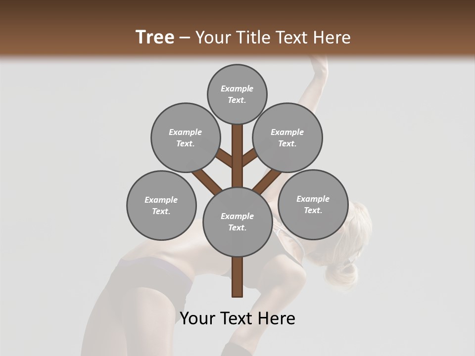 Sensuality Cheerful Jump PowerPoint Template