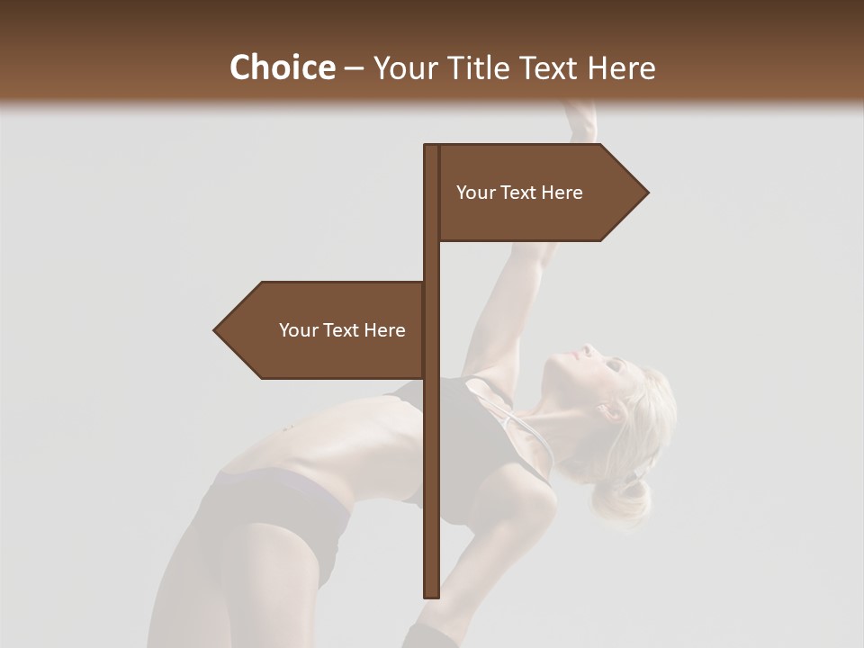 Sensuality Cheerful Jump PowerPoint Template