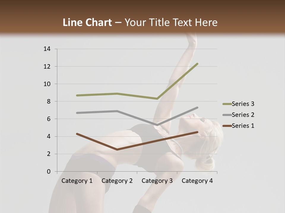 Sensuality Cheerful Jump PowerPoint Template