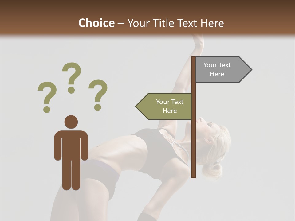 Sensuality Cheerful Jump PowerPoint Template