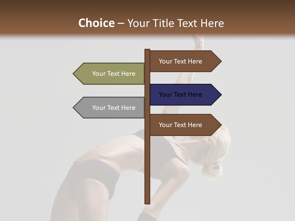 Sensuality Cheerful Jump PowerPoint Template