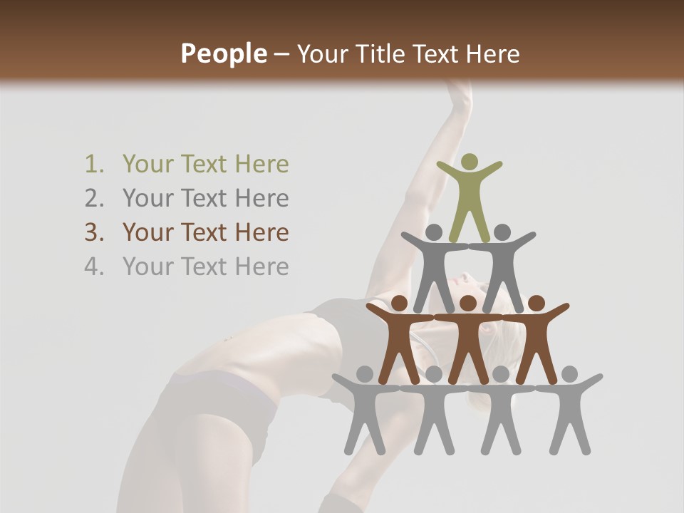 Sensuality Cheerful Jump PowerPoint Template