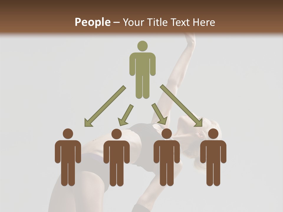 Sensuality Cheerful Jump PowerPoint Template