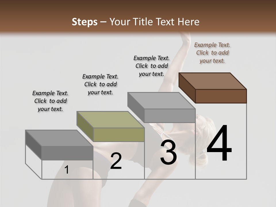 Sensuality Cheerful Jump PowerPoint Template