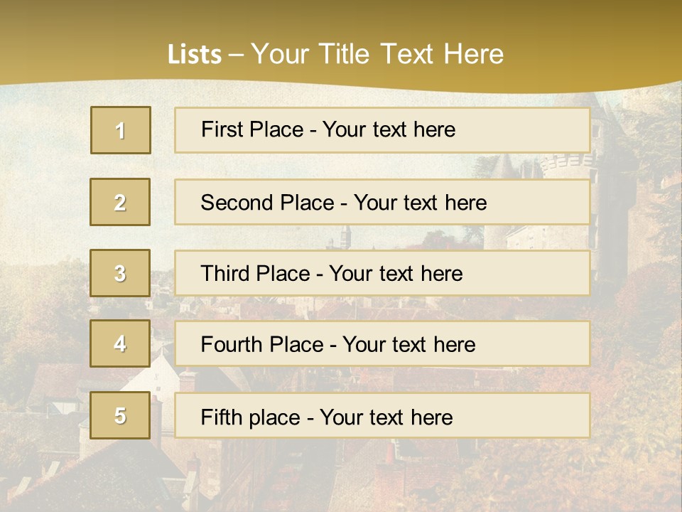 Tourism Romantic Grunge PowerPoint Template