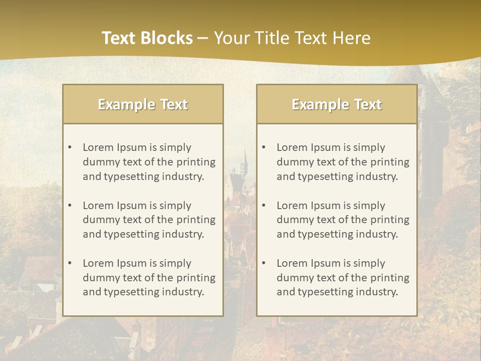 Tourism Romantic Grunge PowerPoint Template