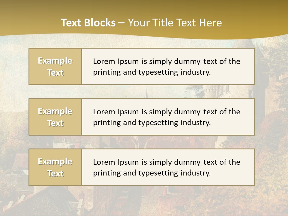 Tourism Romantic Grunge PowerPoint Template