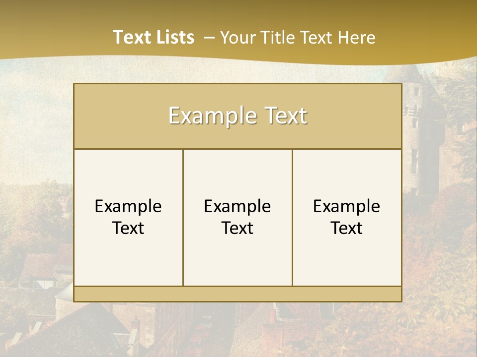 Tourism Romantic Grunge PowerPoint Template