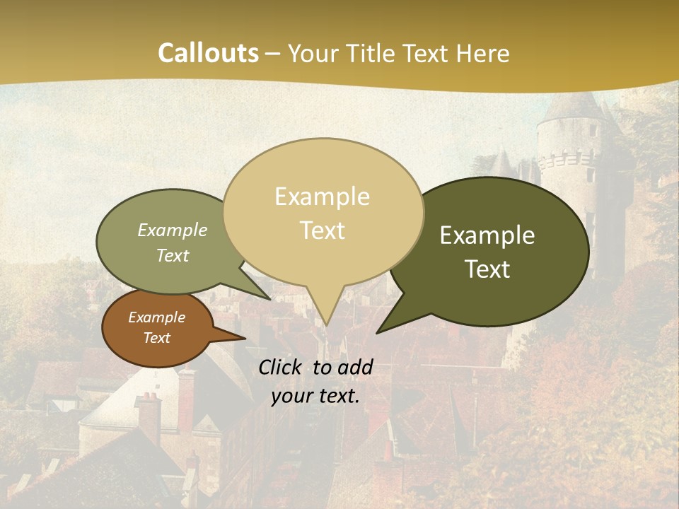 Tourism Romantic Grunge PowerPoint Template