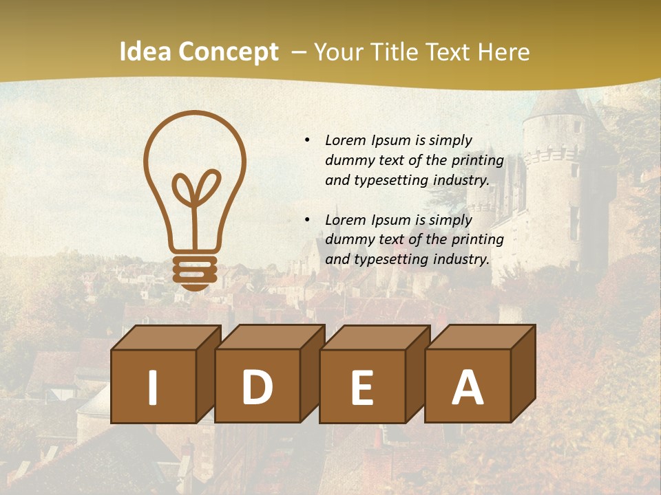 Tourism Romantic Grunge PowerPoint Template