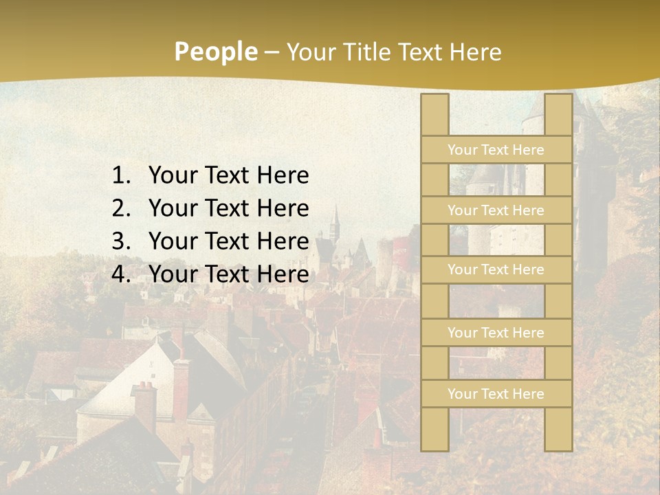 Tourism Romantic Grunge PowerPoint Template