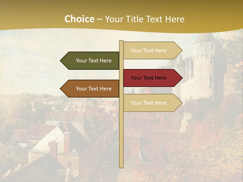 Tourism Romantic Grunge PowerPoint Template