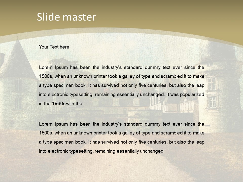 Picture Flower Scenic PowerPoint Template