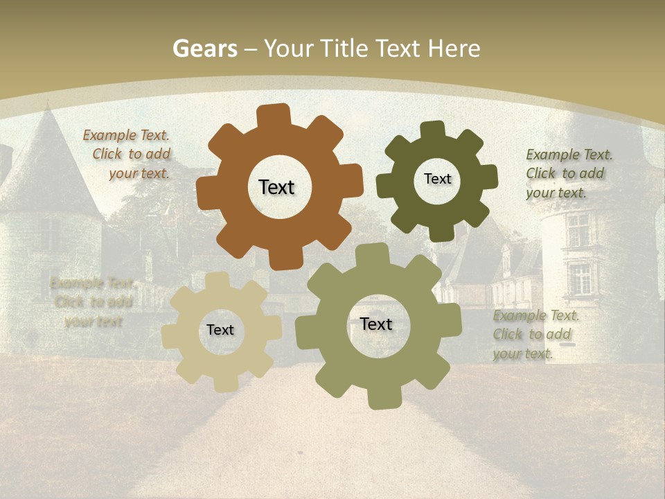 Picture Flower Scenic PowerPoint Template