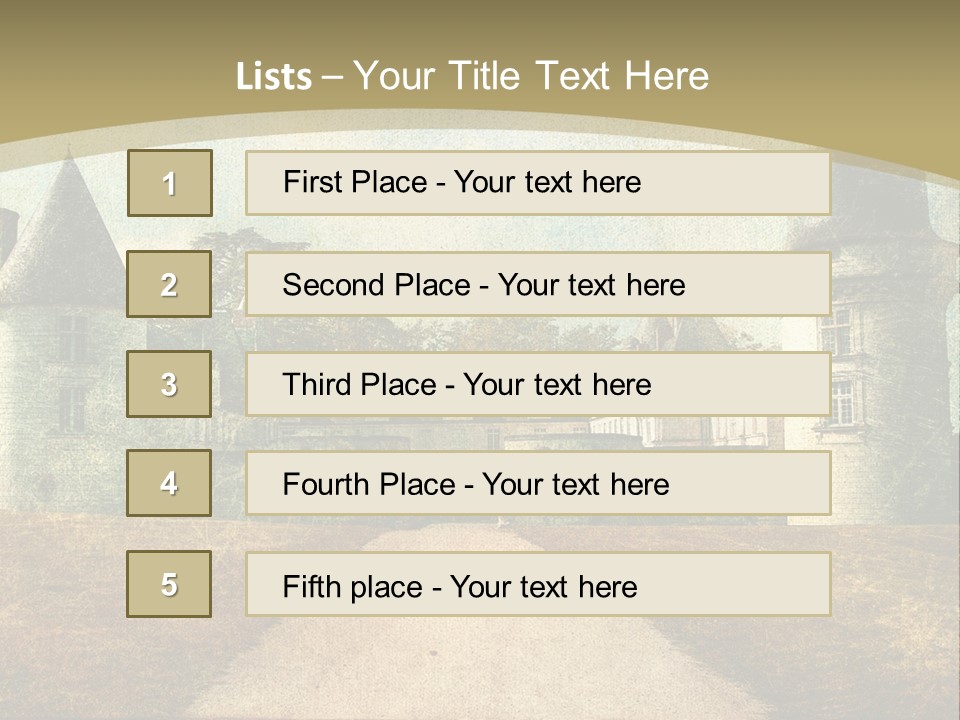 Picture Flower Scenic PowerPoint Template